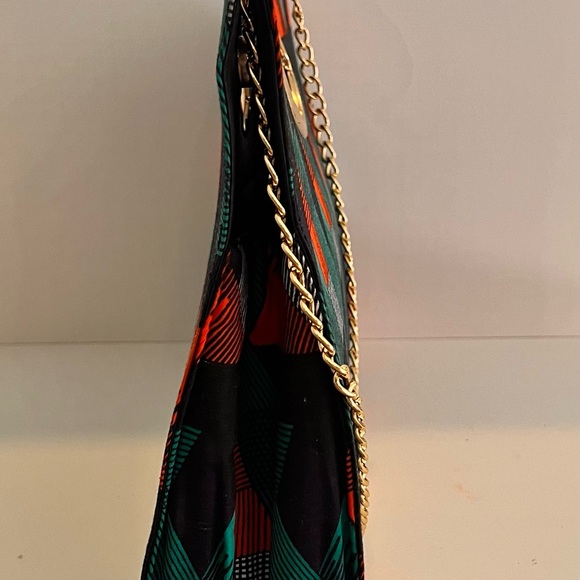 🌹African Print Handmade Purse Bag With Chain/African Print Handbag/Women Handbag - Picture 4 of 11